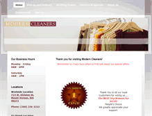 Tablet Screenshot of moderncleaners.com